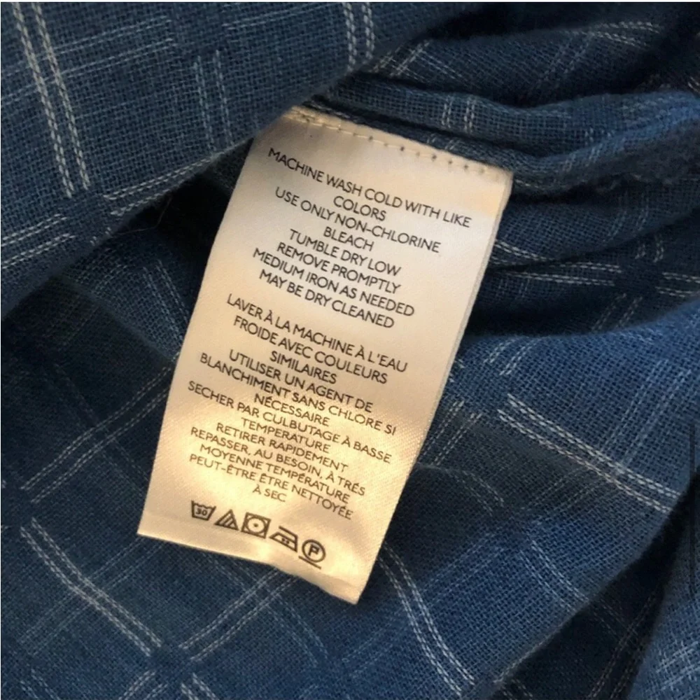 Anthropologie Pilcro Blue Button-down - Picture 8 of 12